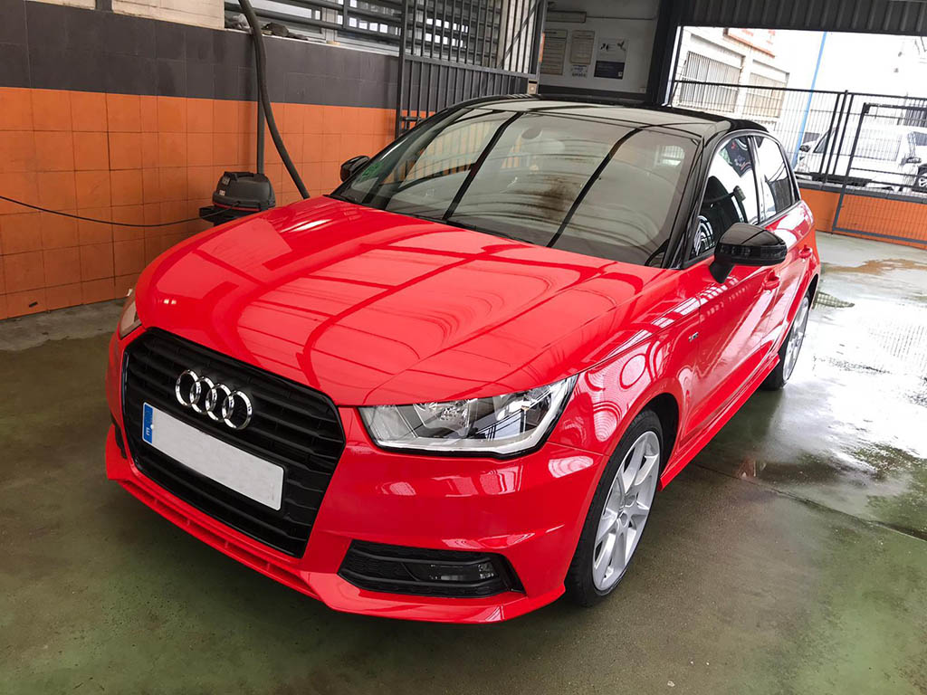 Reparación de chapa y pintura en un Audi